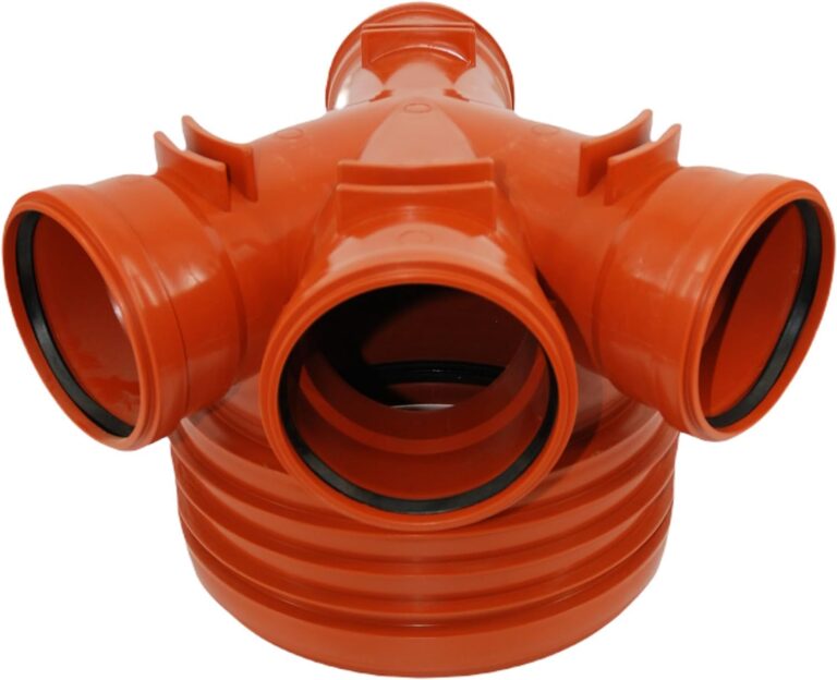 Produktbild von KG Kontrollschacht DN400 Komplett SET – 4x DN110 Zulauf, 1x DN160 Ablauf, Höhe Bis 2 M, Inkl. Gleitpaste 250g Und Deckel A15